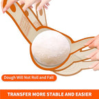 Silicone Bread Sling for Dutch Oven Liner, Non Stick 2 PCS, Easy Clean Reusable Silicone Baking Mat with Long Handles, Easy to Transfer Sourdough Bread, Orange - view 3