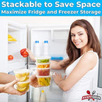 Deli Grade BPA-Free 16oz Plastic Containers with Lids 48ct. Leakproof Microwavable Portion Container for To-Go Orders, Food Prep and Storage. Reusable Takeout Cups for Restaurant, Cafe and Catering.