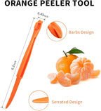 50Pcs Orange Peeler Tool，Citrus Peeler， Plastic Fruit Cutter，Lemon Citrus Peel Cutter，Kitchen Accessories，Kitchen Gadgets