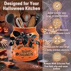 Halloween Kitchen Decor, Halloween Ceramics Utensil Holder - view 3