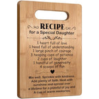 Daughter Birthday Gifts from Mom Dad Parents, Popular Daughter Cutting Board Gift for Valentines Day Mothers Day, Wedding