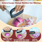 Extra-Large Onion Holder for Slicing, 304 Stainless Steel - view 2