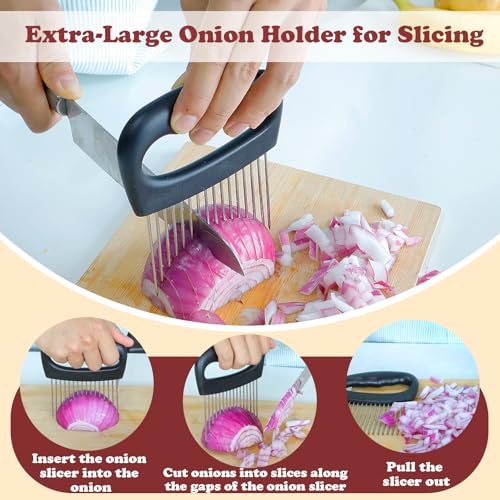 Extra-Large Onion Holder for Slicing, 304 Stainless Steel - view 2