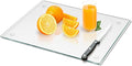 Tempered Glass Cutting Board for Kitchen, Clear Glass Board for Countertop, with Non-Slip Feet, Heat Resistant, Extra Large Size 16x20" 1Pcs