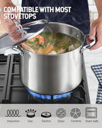 8 Quart Stainless Steel Stock Pot - Induction Compatible - view 5