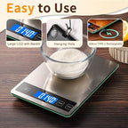 Food Scale, 33lb Kitchen Scale with 1g Precision, USB-C Rechargeable - view 6