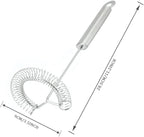 Whisk,Spiral Whisks Egg Beater for Blending Mixing Stirring, Non-Stick Stainless Steel Whisk,11.2 inch
