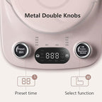 Bar 1.8L Health- Care Beverage Tea Maker and Kettle YSH-C18R1, Durable 316 Stainless Steel & Glass Brew Cooker Master,8-in-1 Programmable, 4 Range Temperature Warming Function, Pink