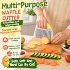 Large Crinkle Cutter, Stainless Steel Vegetable Wavy Chopper - view 5