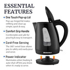 EKT8690X 1.7L Tea Kettle, 1500W BPA-Free Fast Boil, Black - view 3