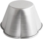 Aluminum Muffin Pans, Flower Shape Deep Egg Tart Mold, Jello Pudding Cup Molds, Baking Cupcake, Tartlets, 3.7" x 2" x 2.2" - 6 Pack