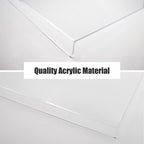 Acrylic Cutting Boards for Kitchen Counter，Clear Cutting Board for Countertop with Lip, Upgraded Thicker Non-Slip Transparent Acrylic Cutting Board for Countertop for Home (18 * 14in) (Large)