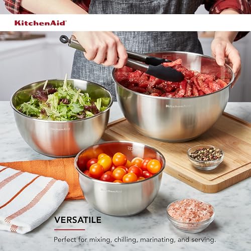 Stainless Steel Mixing Bowls, Set Of 3 - view 3