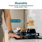 Electric Gooseneck Kettle Smart Bluetooth with Variable Temperature Control, Black & Pour Over Coffee Maker with Double-layer Stainless Steel Filter, 34 Ounce - view 7