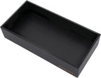 Bamboo Drawer Organizer - Kitchen Utensil Organizer Silverware Tray Cutlery Holder，Office Desk Supplies and Accessories,12 * 5.9 * 2.6,Black