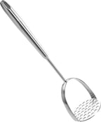 Potato Masher Stainless Steel - Mashed Potato Masher Kitchen Utensil，Potato Smasher For Potatoes, Bean, Vegetable & Fruits，Pet Food, Heavy Duty Metal Avocados Smasher Tool, Dishwasher Safe, 14 Inch