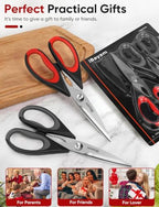 Kitchen Scissors Shears All Purpose Heavy Duty, Protective Sheath - view 5
