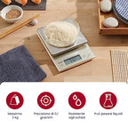 3 Kg KD-321 Digital Kitchen Scale, Silver - view 2