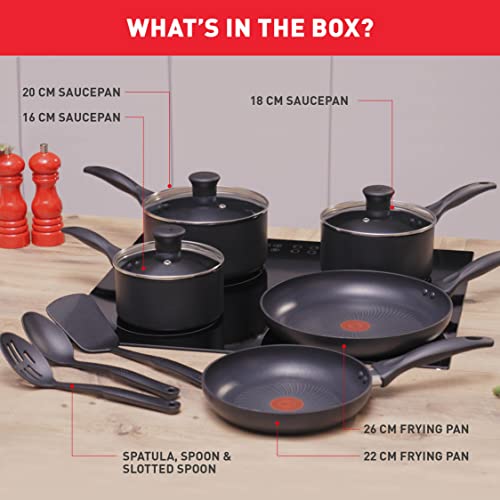 Tefal Induction G155S844 Non-Stick Cookware Set 8 Pieces-Black, saucepans, Aluminium - view 2