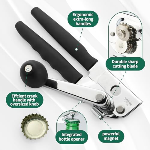 Commercial Can Opener Manual Heavy Duty for Seniors for Kitchen - view 2