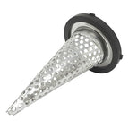 Gloxco 2" Funnel Suction Strainer, Witch Hat, Stainless Steel (STR-F200)