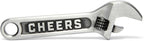 Wrench Bottle Opener - Heavy Duty Beer & Soda Cap Opener - Unique Bar Tool Gift for Men - Multitool Kitchen Gadget (Antique Silver)