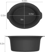 HOMECOOKIN Slow Cooker, Extra Large 10 Quart Digital Programmable Slow Cookers with Timer, Dishwasher Safe Glass Lid & Crock, Kitchen Appliance for Families and Gatherings, Grey