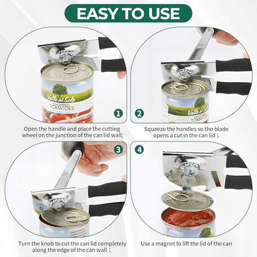 Commercial Can Opener Manual Heavy Duty for Seniors for Kitchen - view 4