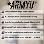 ARMYU P-38 Metal Can Openers Steel Army Style P38 Mil-J-0837 Compact Travel Size, Silver (500 Pack) - view 4