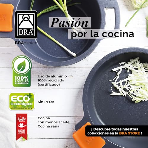 Braisogona EFFICIENT - Tall stew Pot with Glass lid and Silicon Handles, 28 cm - view 5