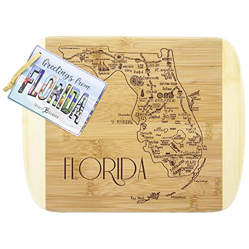 A Slice of Life Florida Engraved Map Cutting Board - view 4