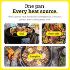 Pre-Seasoned Cast Iron Skillet with Dual Loop Handles, 17 Inches - view 4