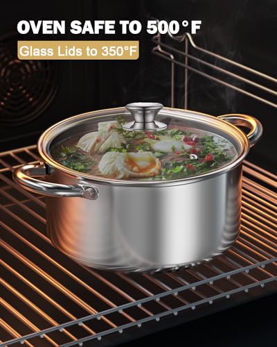 8 Quart Stainless Steel Pasta Pot with Strainer Lid 3-in-1 Pots - view 6