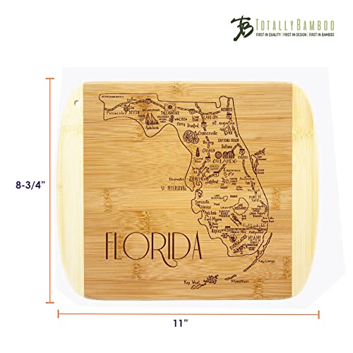 A Slice of Life Florida Engraved Map Cutting Board - view 5