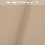 Leather Table Cover,1.8mm Thick,12x96 Inch Desk Cover,Dresser Cover Top,Dresser Protector Top,Dresser Cover,End Table Cover.(Light Brown+Gray,12x96)