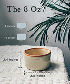 Ceramic Ramekins - 8oz, Set of 6 - Small Oven Safe Baking Dishes/Cups - For Personal Pudding, Creme Brulee, Souffle, Serving Dip, Custard, Ice Cream - Single Mini Bowls - Assorted Neutrals - view 2