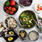 Stainless Steel Mixing Bowls Set, 6-Piece Metal Bowls - view 7
