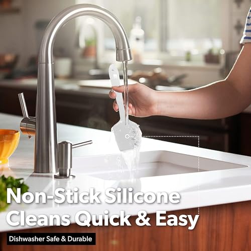DI ORO Silicone Spatula Set - 600F Heat Resistant, 5-Pc Stone - view 5