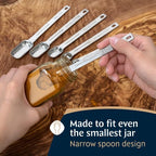 Stainless Steel Measuring Cups and Spoons Set (15 Piece Set) - view 4