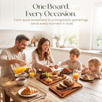 3-Piece Bamboo Cutting Boards - Large Wood Cutting Boards for Kitchen - view 4