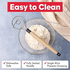 Dough Whisk - Heavy Duty Dishwasher-Safe Mixing Tool - view 5