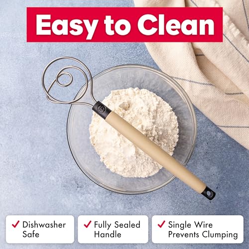 Dough Whisk - Heavy Duty Dishwasher-Safe Mixing Tool - view 5