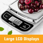 Digital Kitchen Scale Food Scale with High Precision to 0.04oz and 11 lbs Capacity, Digital Multifunction Measuring Scale, EKS-202 - view 5