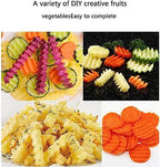 Crinkle Potato Cutter 2.9" x 11.8" Stainless Steel Waves French Fries Slicer Handheld Chipper Chopper, Vegetable Salad Chopping Knife Home Kitchen Wavy Blade Cutting Tool, Black (1 Pack) - view 5