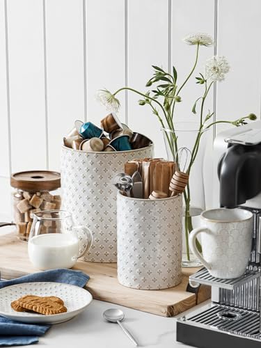 Ceramic Utensils Holder for Kitchen Countertop, Arctic White - view 5