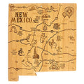 Destination New Mexico State Shaped Cutting Board