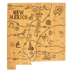 Destination New Mexico State Shaped Cutting Board