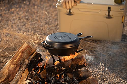 Yellowstone Cast Iron 2-in-1 Combo Cooker, 10.5 Inches - view 3