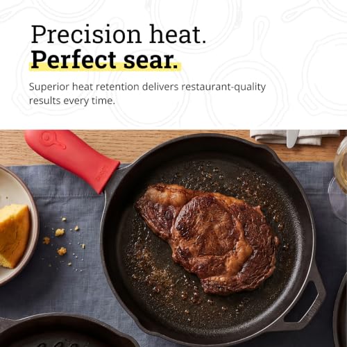 Pre-Seasoned Cast Iron Skillet with Hot Handle Holder, 10.25 Inches - view 5
