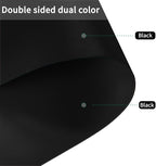 Leather Table Cover,1.8mm Thick,40x60 Inch Table Protector,Table Protector for Dining Room Table,Table Pads for Dining Room Table Rectangular.(Black+Black,40x60)
